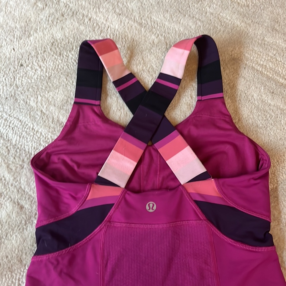 Lululemon Push Ur Limits Tank, Raspberry, Size 4.… - image 6
